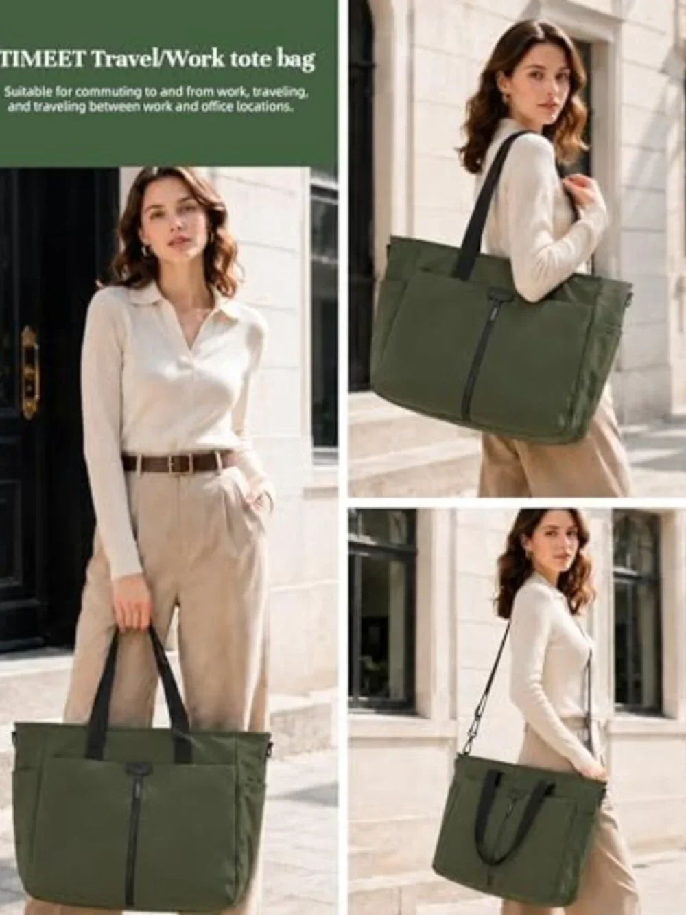 Stylish Water-Resistant Laptop Tote Bag for Women | Perfect Work & Travel Purse